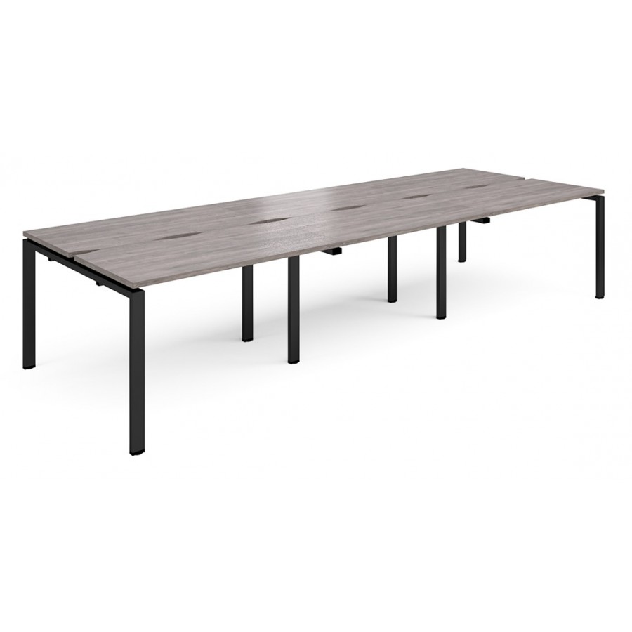 Adapt 1200mm Deep Sliding Top Triple Back to Back Bench Desk